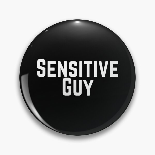 Item preview, Sensitive Guy Tactful Careful Thoughtful Compassionate Understanding Empathetic Feeling Insightful Typographic Slogans Lines Man’s & Woman’s designed and sold by Wanneer T-shirts Praten.
