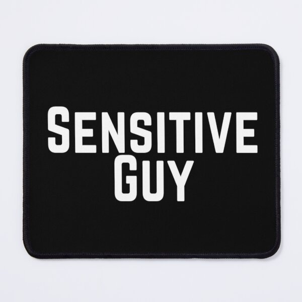 Item preview, Sensitive Guy Tactful Careful Thoughtful Compassionate Understanding Empathetic Feeling Insightful Typographic Slogans Lines Man’s & Woman’s designed and sold by Wanneer T-shirts Praten.