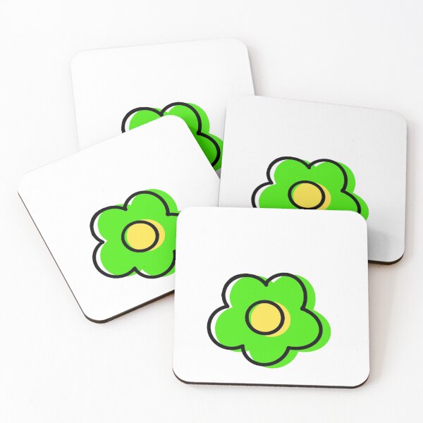 Item preview, 5-petal 3D flower neon green designed and sold by ameliab11.