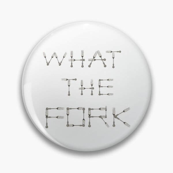 Item preview, WHAT THE FORK design using fork images to create letters  designed and sold by AliCatOriginals.