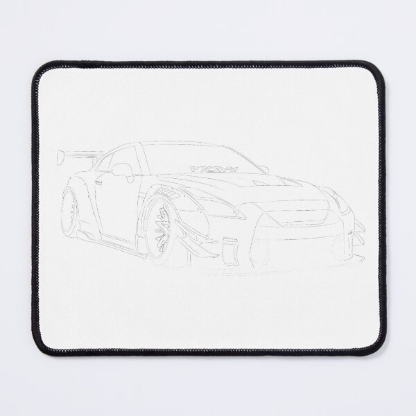 Item preview, Nissan Skyline R35 GTR Drawing Silhouette Car Black JDM  designed and sold by sticker-vault.