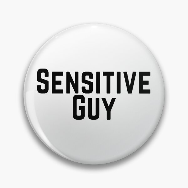 Item preview, Sensitive Guy Tactful Careful Thoughtful Compassionate Understanding Empathetic Feeling Insightful Typographic Slogans Lines Man’s & Woman’s designed and sold by Wanneer T-shirts Praten.