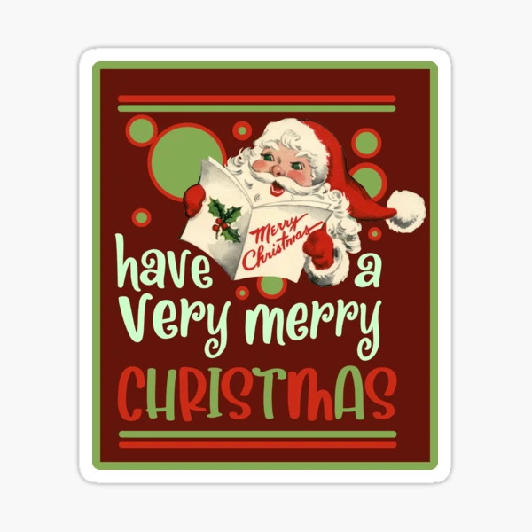 Very Merry Christmas Stickers