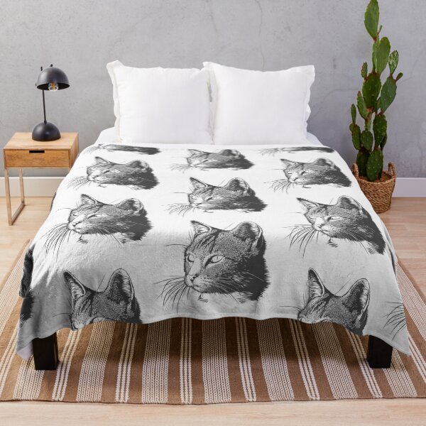 Item preview, Cat / Kitten Drawing Graphic Art Print designed and sold by sticker-vault.