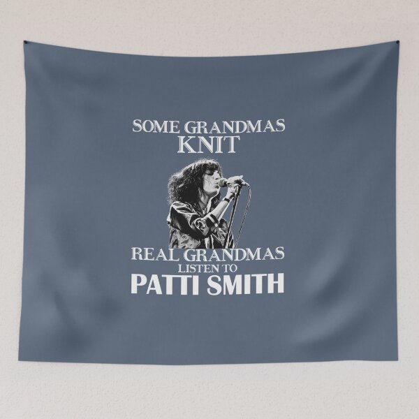 Item preview, Some Grandmas Knit Real Grandmas Listen to Patti Smith    designed and sold by LukeRee.