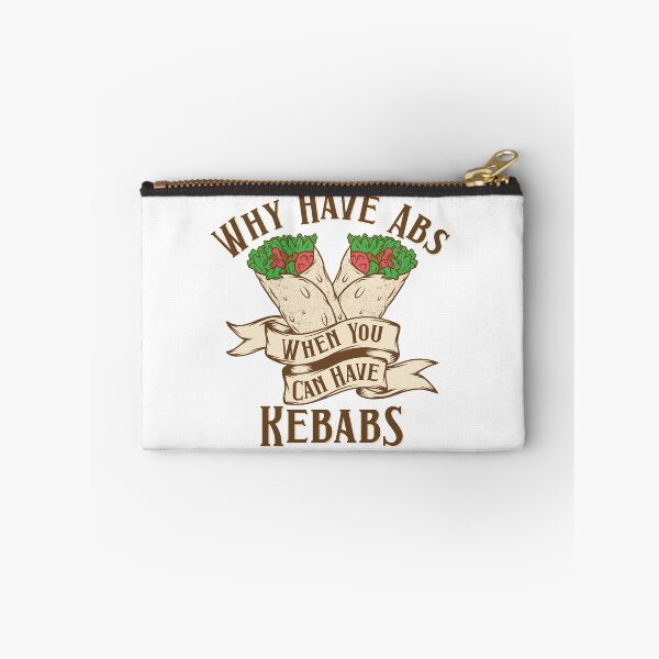 Item preview, why have abs when you can have Kebabs t-shirt, Why Have Abs When You Can Have Kebabs Funny Grilling Food T-Shirt designed and sold by Luckydoe1.