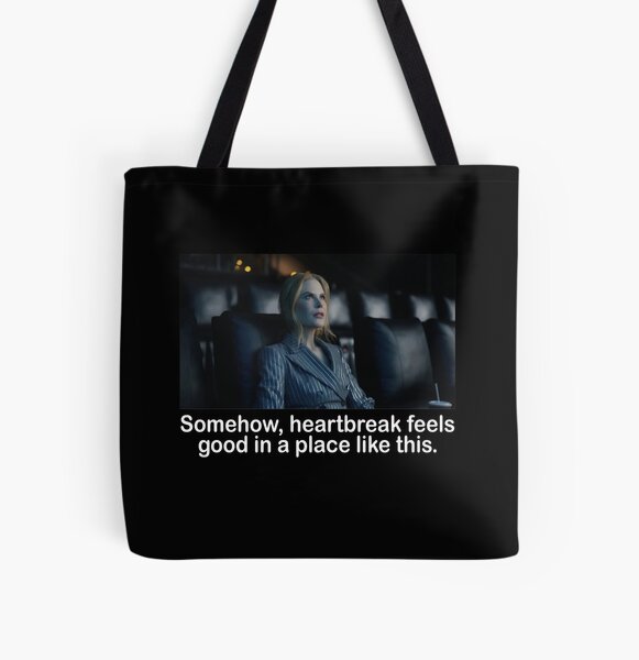 Somehow heartbreak feels good in a place like this All Over Print Tote Bag