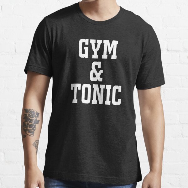 GYM AND TONIC T SHIRT POWER POWERED FRUIT HEALTHY GYM PARTY CLUB FITNESS UNISEX 