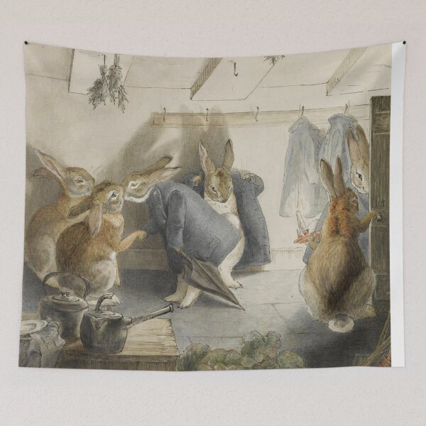 Artikelvorschau, Kopie von Beatrix Potter Peter Rabbit Illustration entworfen und verkauft von Pinkmagenta.