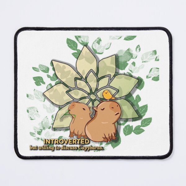 Item preview, INTROVERTED but willing to discuss Capybaras designed and sold by Marwad Haveli.