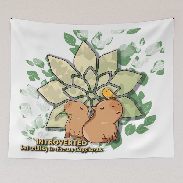 Item preview, INTROVERTED but willing to discuss Capybaras designed and sold by Marwad Haveli.