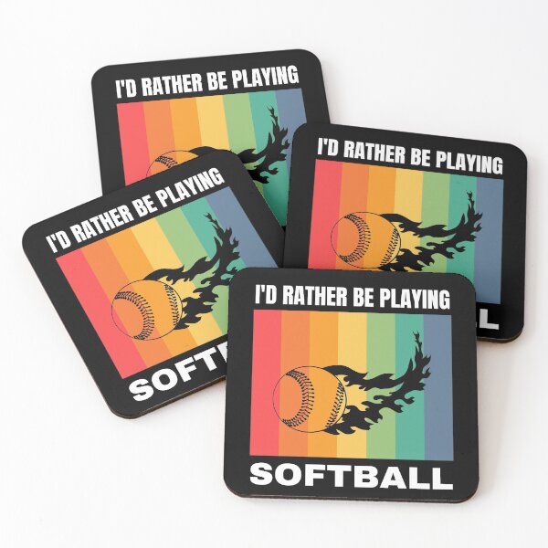 Item preview, I'd Rather Be Playing Softball designed and sold by Crafty-Mornings.