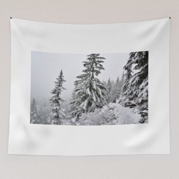 Item preview, Snowy hike in Mount Rainier National Park designed and sold by naturecdesigns.