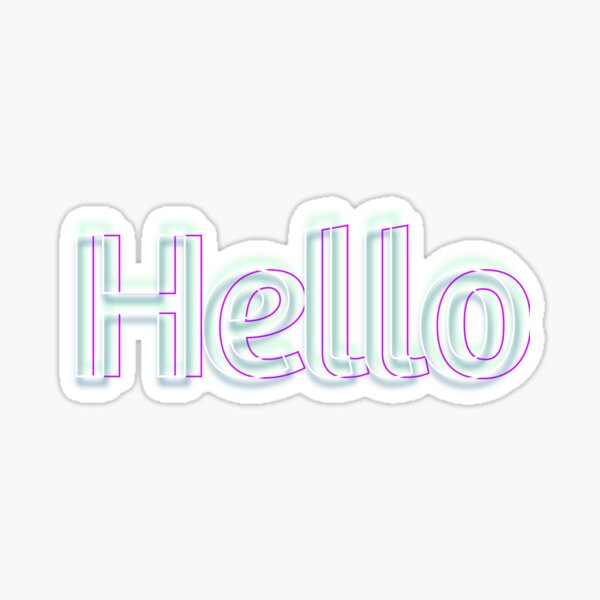 Hello Sticker