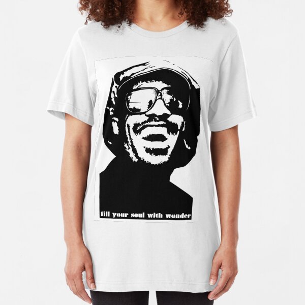 stevie wonder- fill your soul with wonder Slim Fit T-Shirt