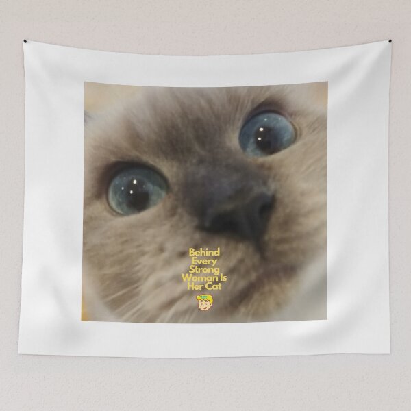 Item preview, Behind every strong woman is her cat designed and sold by thundercandy.