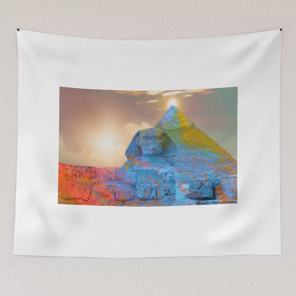 Item preview, Sacred Places - The Great Sphinx of Giza in front of The Great Pyramid designed and sold by Serge Averbukh Art Studio.