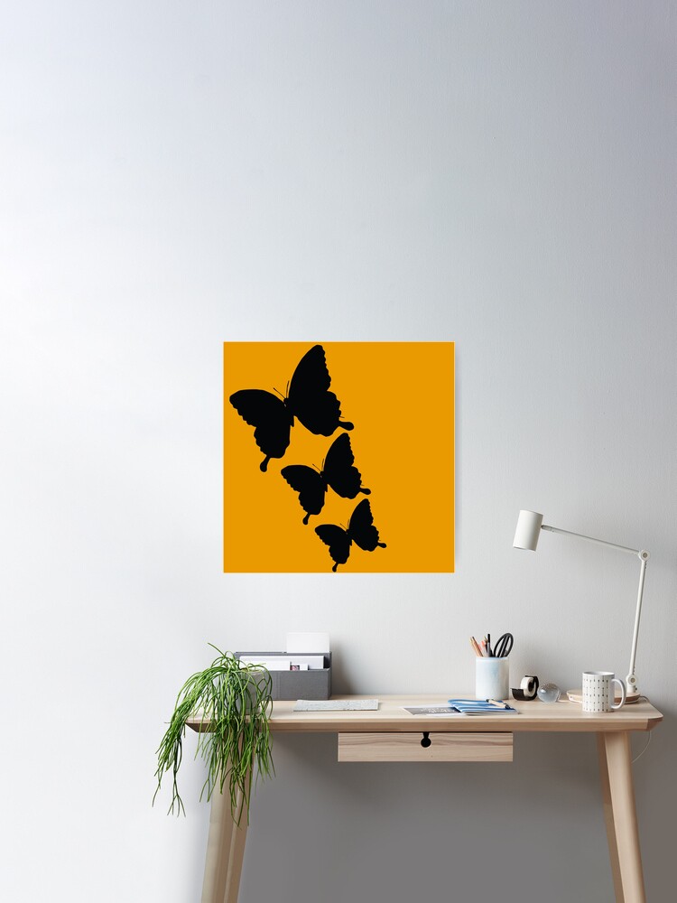 black butterfly -cutie sticker | Poster