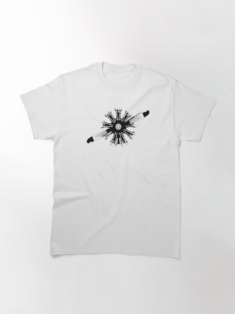 Alternate view of Radial Aircraft Engine Classic T-Shirt
