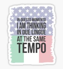 Thinking in Due (Yank Version) Sticker