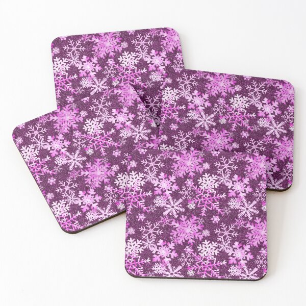 Item preview, Snowflakes are Falling-Fuchsia designed and sold by AmeyCamp.