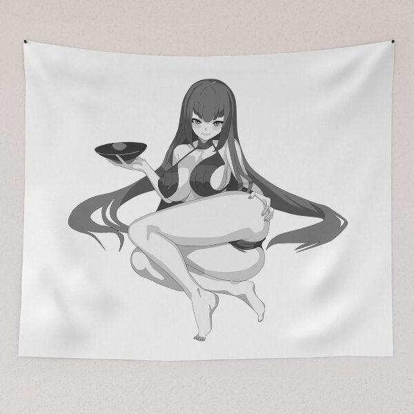 Item preview, Lewd anime girl hentai manga ecchi waifu gray tone designed and sold by ArthurPoe.