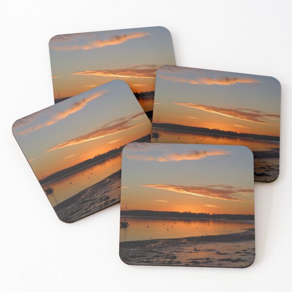Item preview, Two Yachts, Mooring Buoys & Wading Birds at Dawn designed and sold by wiggyofipswich.