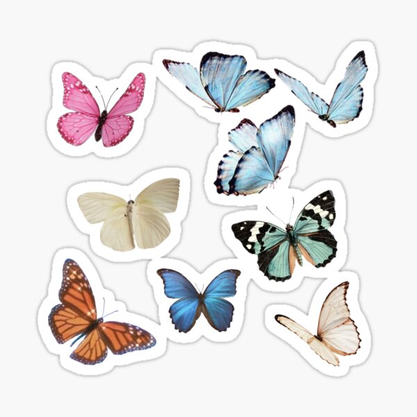 Item preview, butterflies sticker pack designed and sold by Katie’s Stickers.