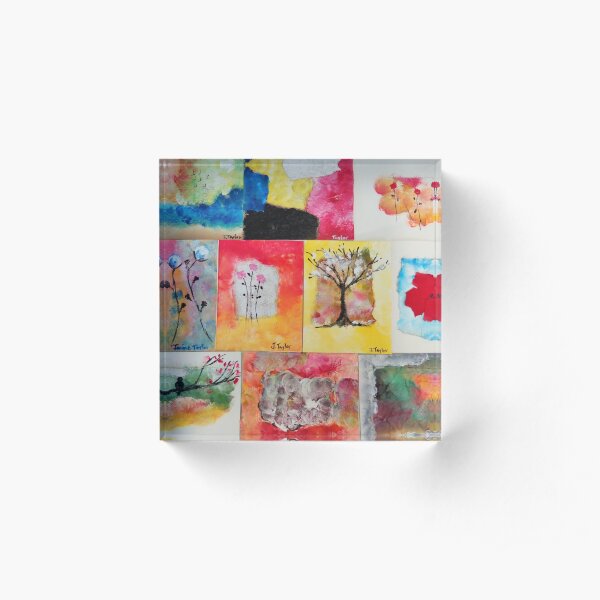 Colorful Images Acrylic Block