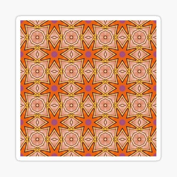 Vintage Retro Pattern Sticker