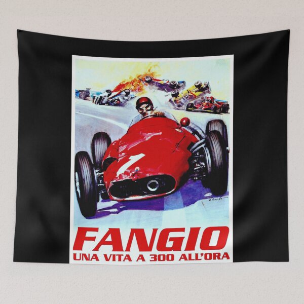 Item preview, FANGIO Vintage Grand Prix Auto Racing Print Classic designed and sold by PattySweeney.
