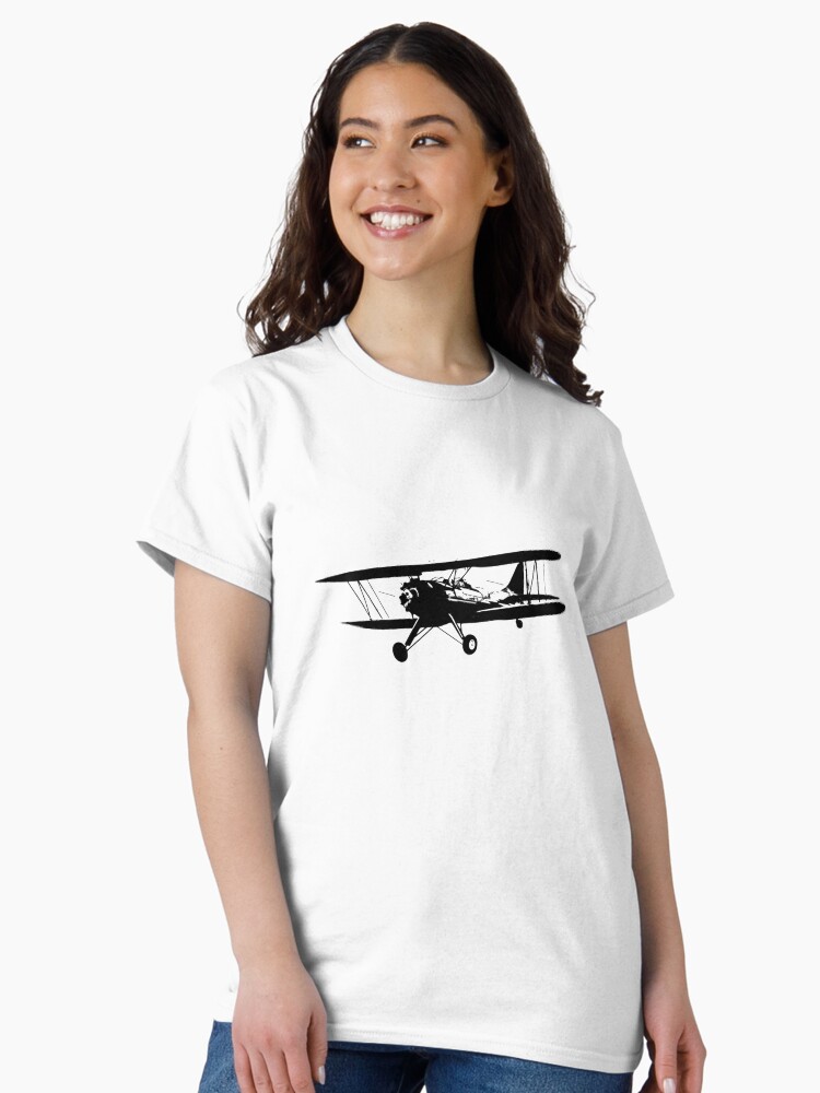 Thumbnail 2 of 7, Classic T-Shirt, Waco UPF-7 Biplane designed and sold by cranha.