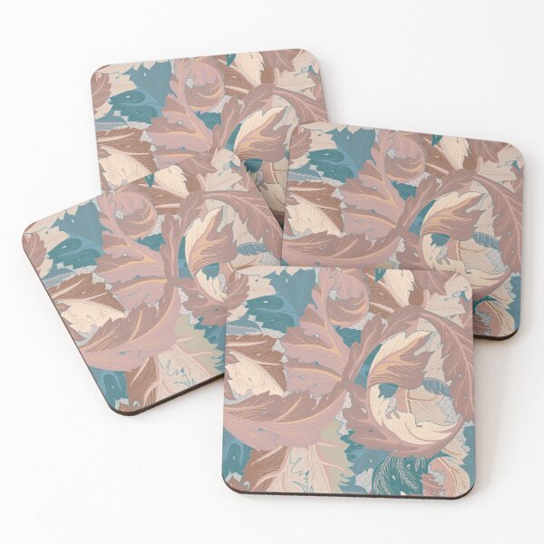 Item preview, Rose Teal Flourish Baroque Patterns designed and sold by GeeHanz.