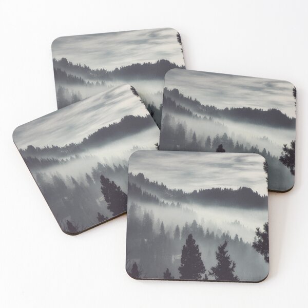 Item preview, Dark Winter - Smokey Grey Forest Mist Landscape designed and sold by Simi2020.