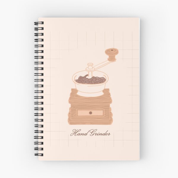 Item preview, Minimal Manual Coffee Bean Grinder Illustration with Grid Background  designed and sold by citrusapple.