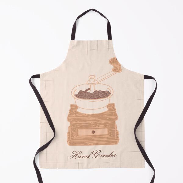 Item preview, Minimal Manual Coffee Bean Grinder Illustration with Grid Background  designed and sold by citrusapple.