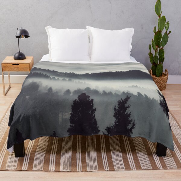 Item preview, Dark Winter - Smokey Grey Forest Mist Landscape designed and sold by Simi2020.