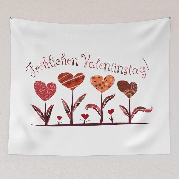 Item preview, Heart Bouquette "Fröhlichen Valentinstag!" designed and sold by MC Art Studio.