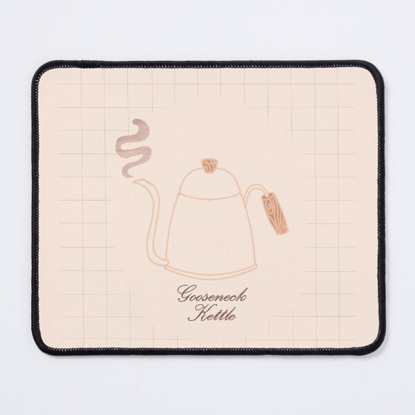 Item preview, Minimal Gooseneck Kettle Illustration with Grid Background  designed and sold by citrusapple.