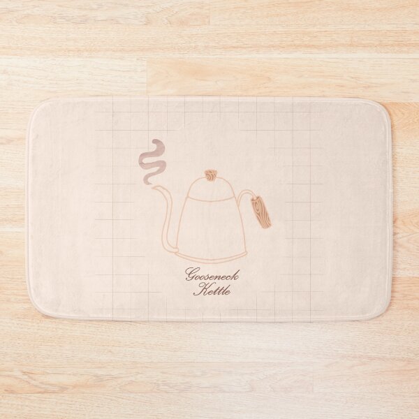 Item preview, Minimal Gooseneck Kettle Illustration with Grid Background  designed and sold by citrusapple.