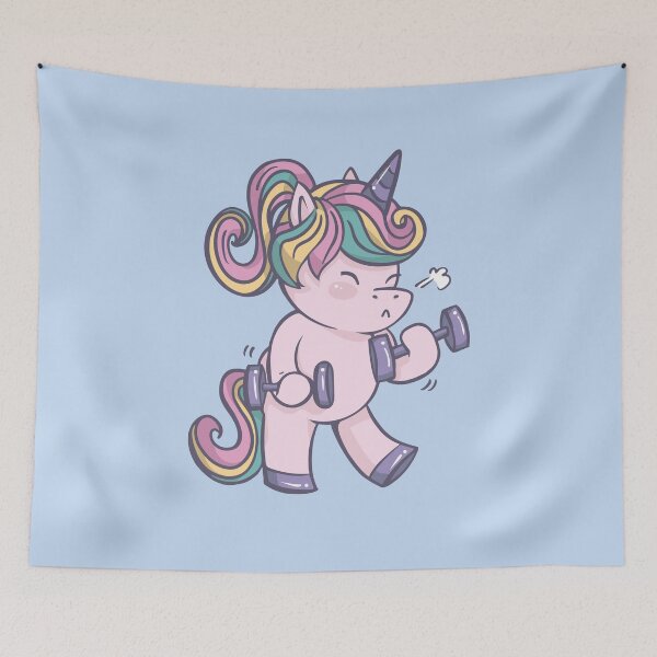 Item preview, Fitness unicorn designed and sold by DerSenat.