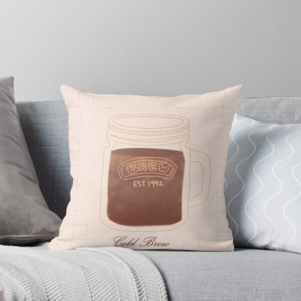 Item preview, Minimal Cold Brew Illustration with Grid Background  designed and sold by citrusapple.