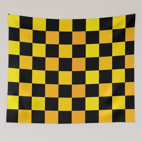 Item preview, Mustard Yellow Gradient Checkerboard Pattern designed and sold by FridPix.