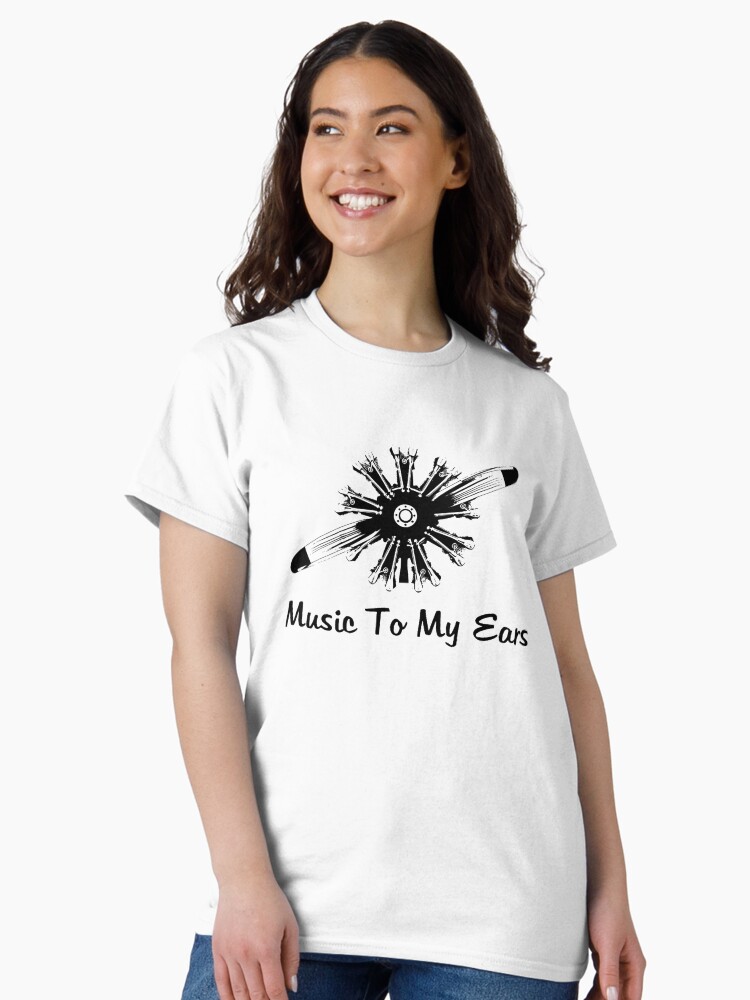 Thumbnail 2 of 7, Classic T-Shirt, Radial Aircraft Engine Music designed and sold by cranha.
