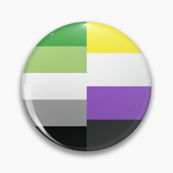 Item preview, Aromantic + Nonbinary Flags designed and sold by neopronouns.