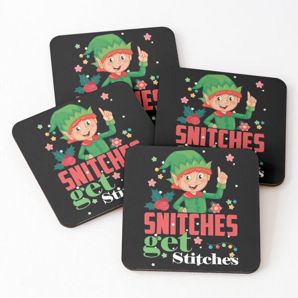 Item preview, Snitches get stitches elf 4 designed and sold by JenniferLecher.
