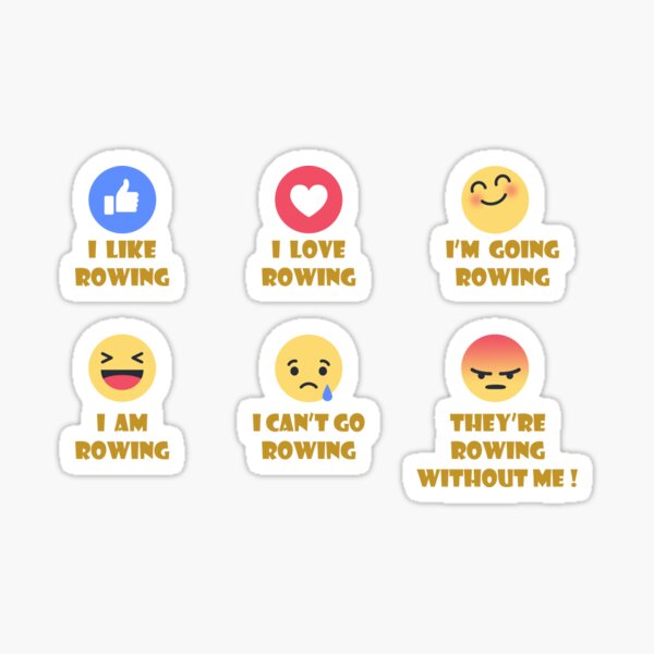 My Rowing Moods Sticker