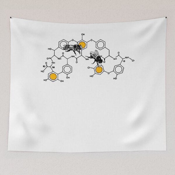 Item preview, Bees making honey on macromolecular structure as a bee house Classic designed and sold by HeftyKeven.
