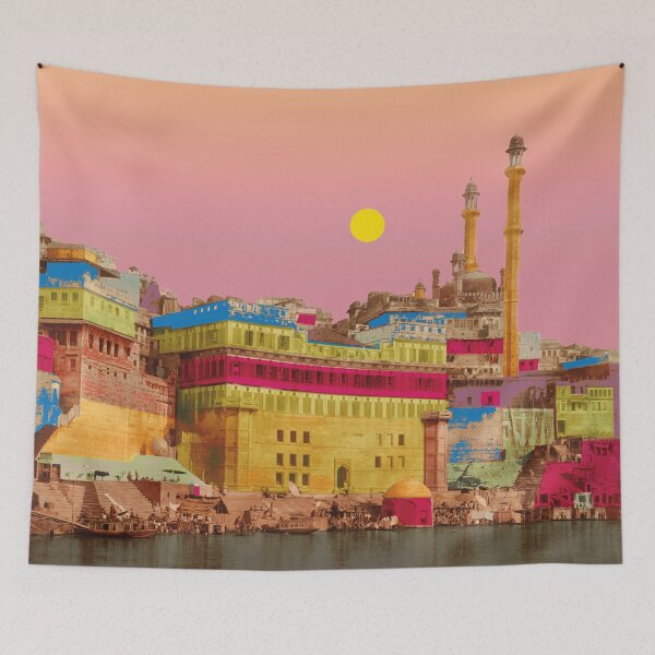 Item preview, Benares Aurangzeb Mosque, beautiful nostalgic landmark India designed and sold by Mauswohn.