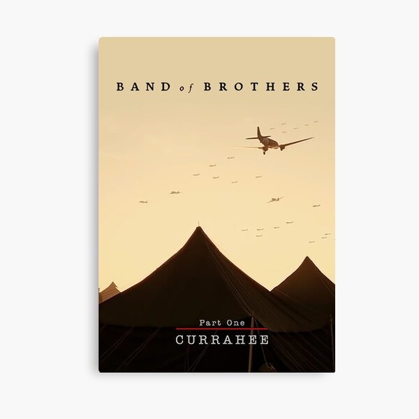 Band of Brothers Episode 1 Currahee poster Canvas Print